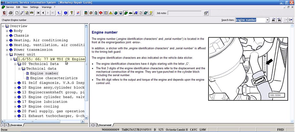 VW CAYC injector information and coding details