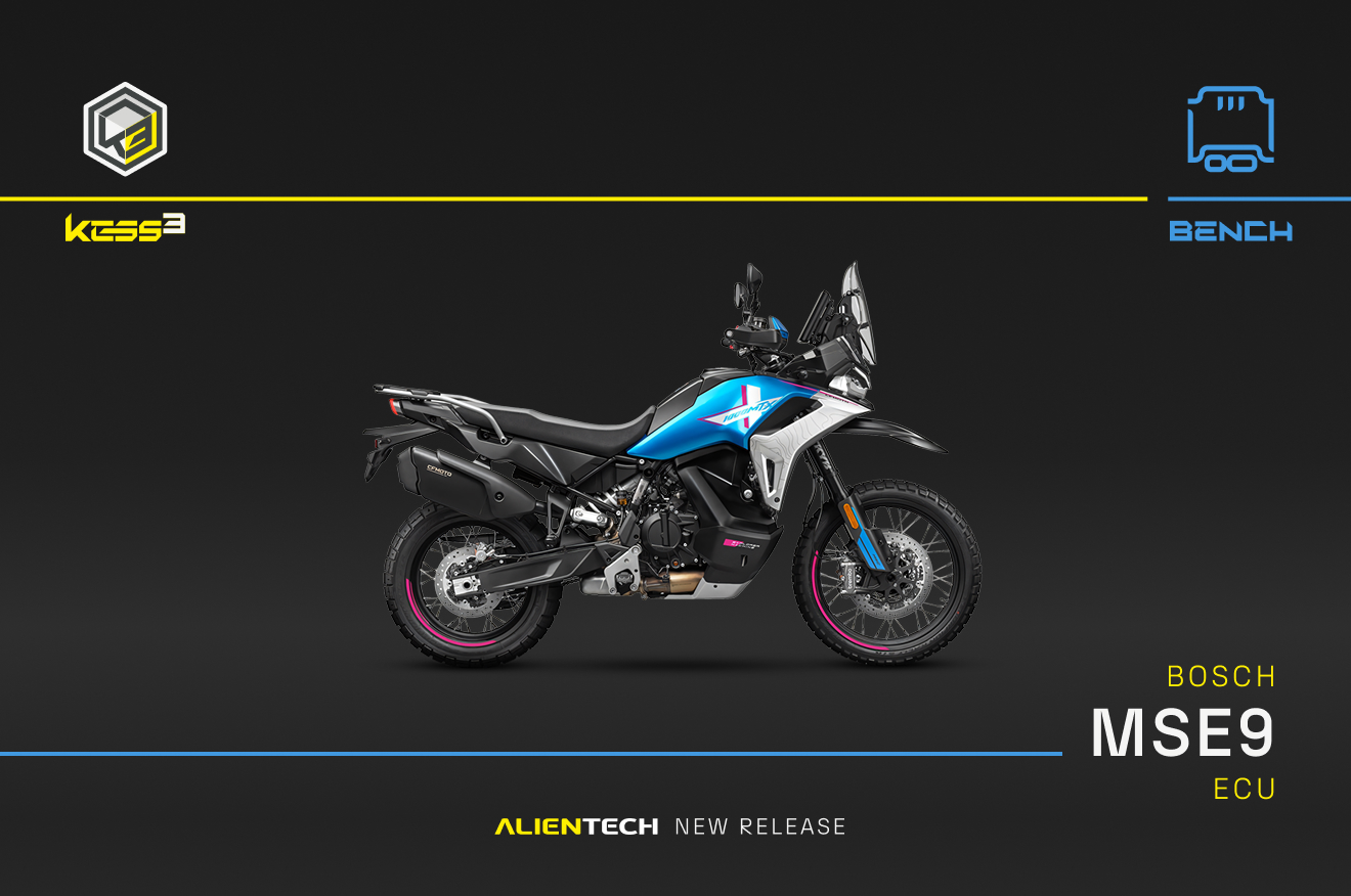 New BENCH protocol for Bosch MSE9 ECUs – Motorcycles and ATVs added to our tuning support checks