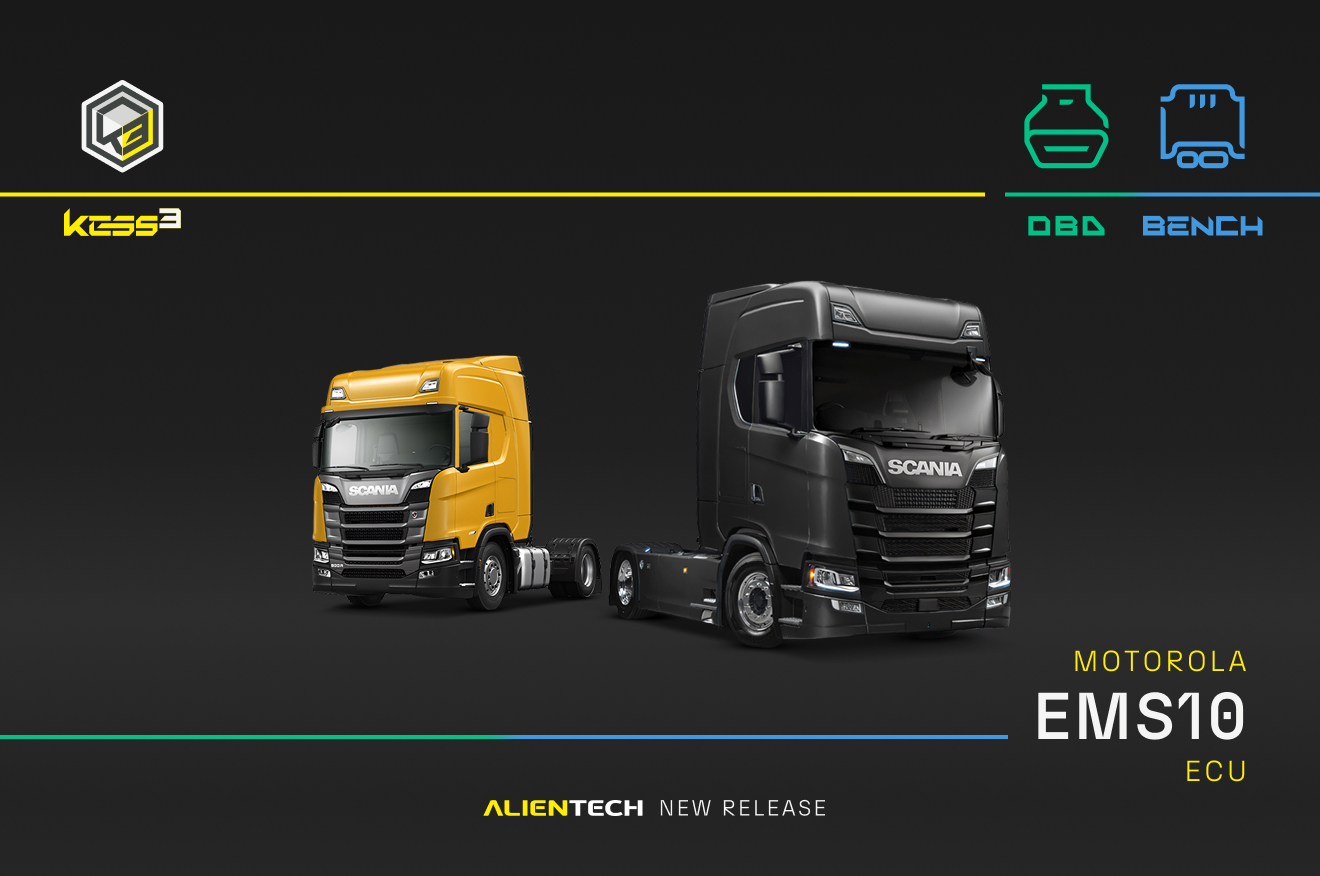 Workshop update: New OBD and BENCH protocols for Motorola EMS 10 – Scania